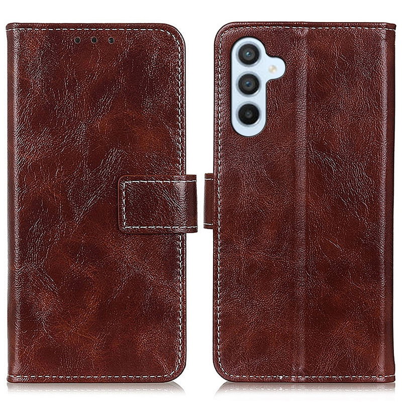 Sleek Graviera Flip Cover til Samsung Galaxy S24-Brun