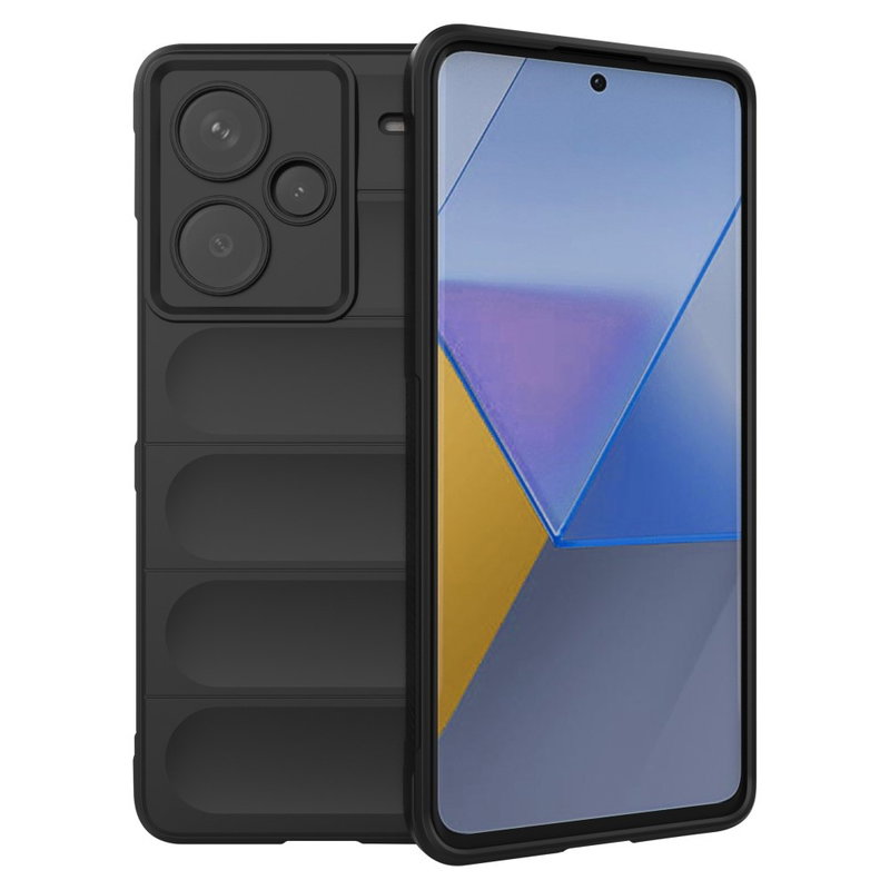 Xiaomi Redmi Note 13 Pro Plus 5G Sort Wave Silikone Cover