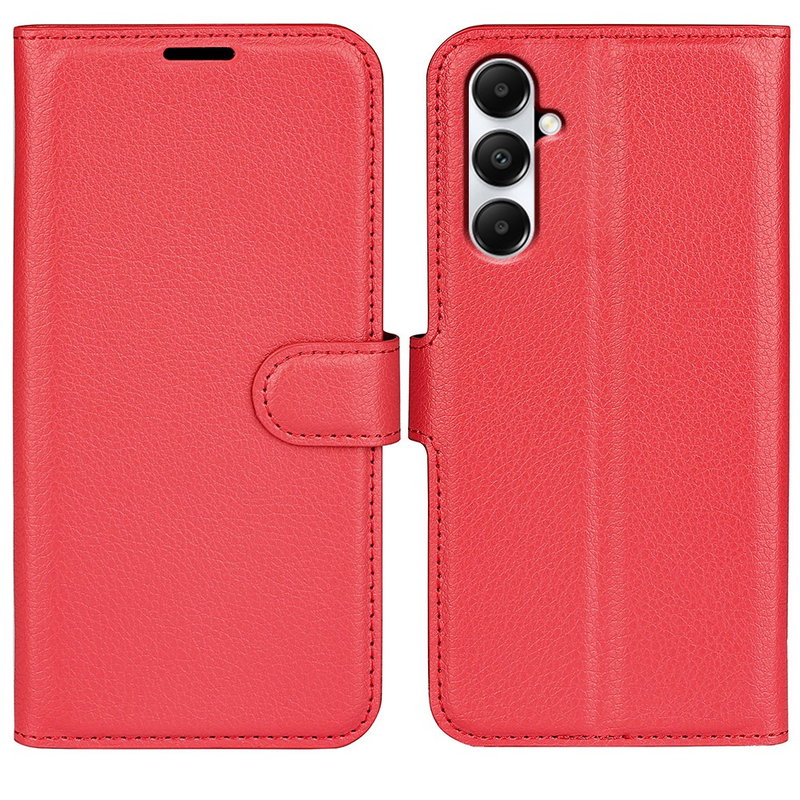 Pastel Graviera Flip Cover med Kortholder til Samsung Galaxy A05S-Rød