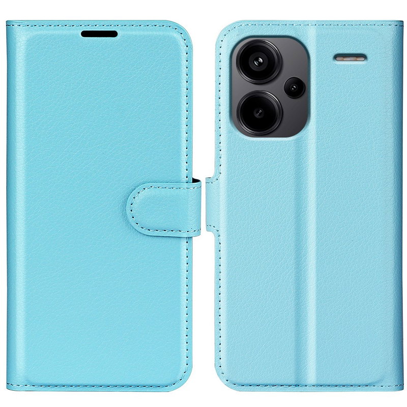 Xiaomi Redmi Note 13 Pro Plus 5G Graviera Læder Flip Cover med Stand-Blå