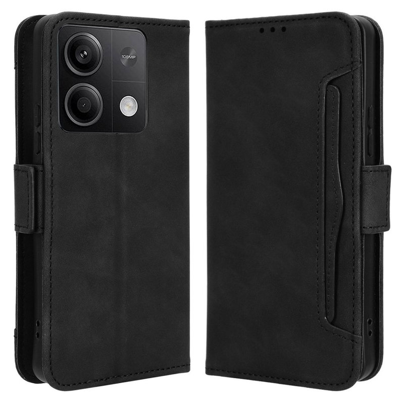 Xiaomi Redmi Note 13 5G Classic Læder Flip Cover-Sort