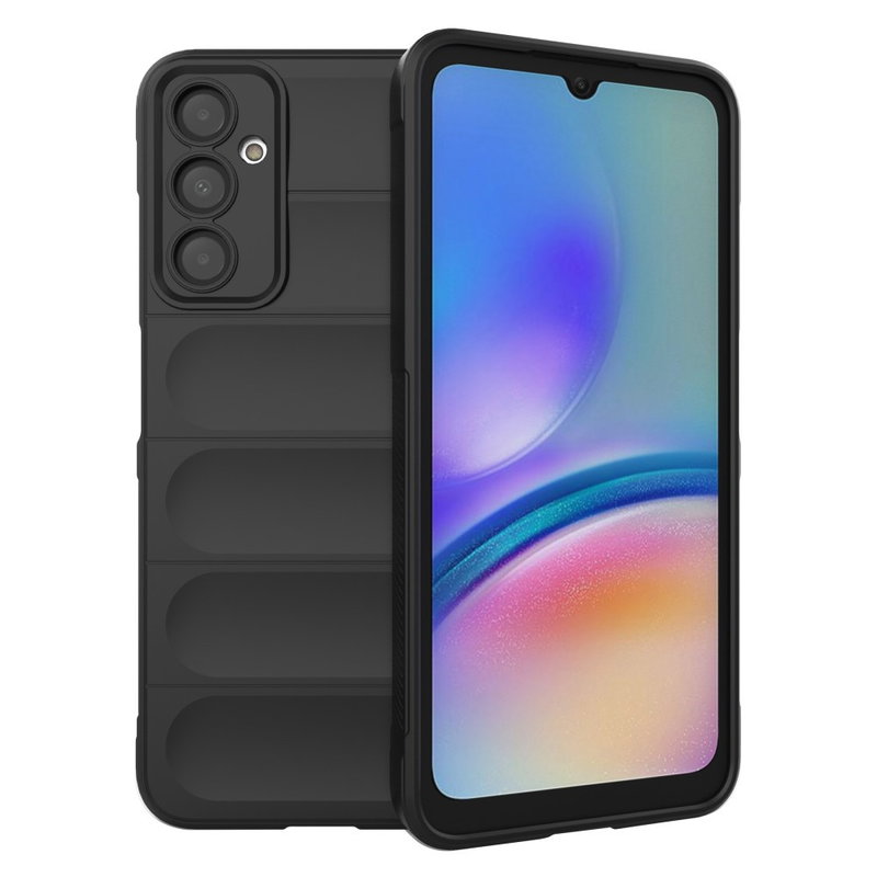 Wave Silikone Cover til Samsung Galaxy A05S-Sort