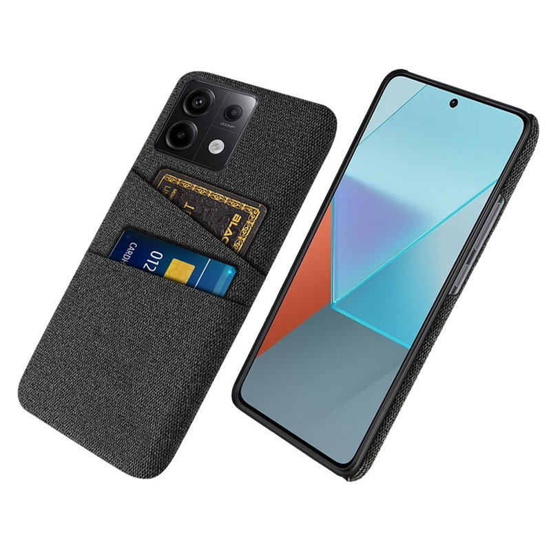 Xiaomi Redmi Note 13 Pro 5G Cloth Cover med Lommer til Kort