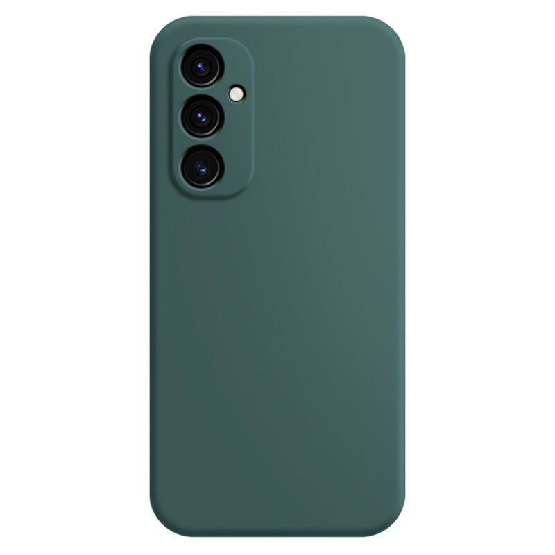 Soft Mat Silikone Cover til Samsung Galaxy A25 5G-Mørkegrøn