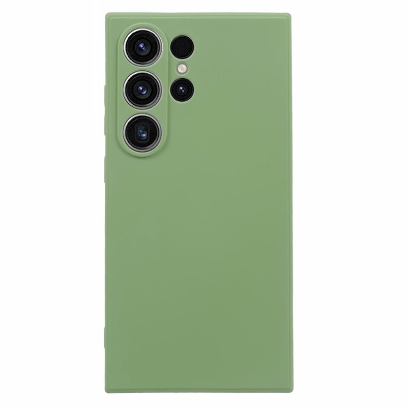 Soft Matte Silikone Cover til Samsung Galaxy S24 Ultra-Grøn