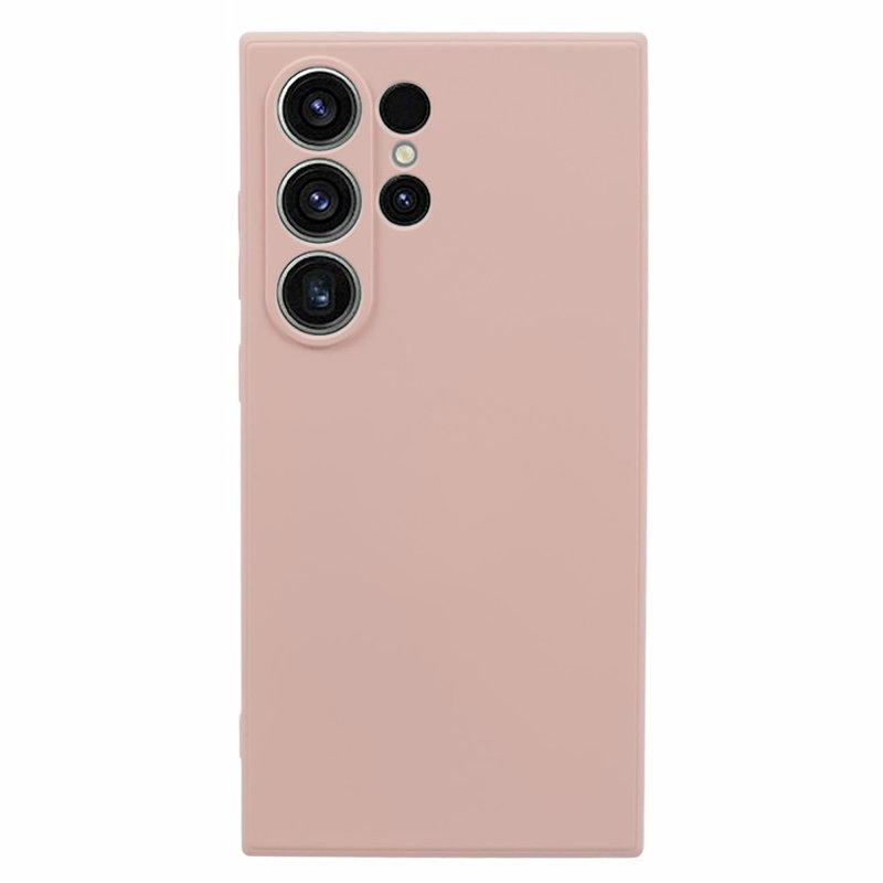 Soft Matte Silikone Cover til Samsung Galaxy S24 Ultra-Rosa