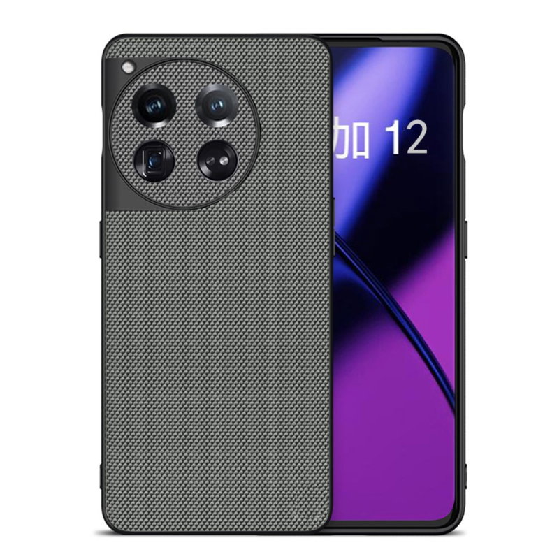 Carbon Silikone Cover til OnePlus 12 5G-Grå
