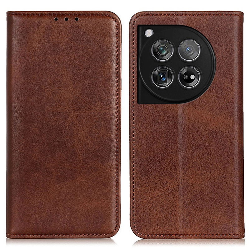 Retro Flip Cover til OnePlus 12 5G-Brun