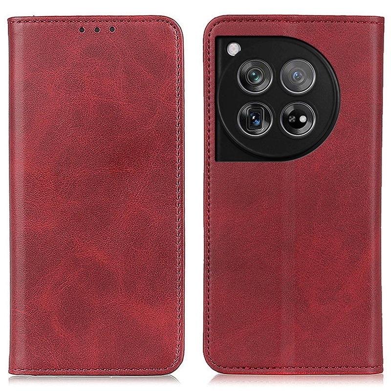 Retro Flip Cover til OnePlus 12 5G-Rød