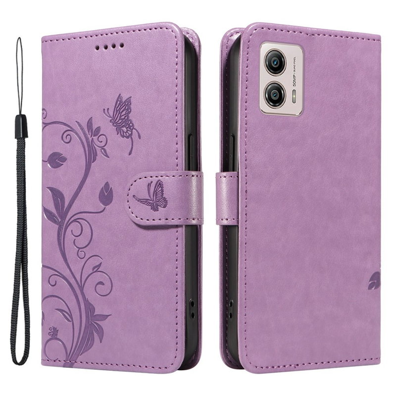 Motorola Moto G13 / G23 / G53 Lino Flip Cover-Lilla