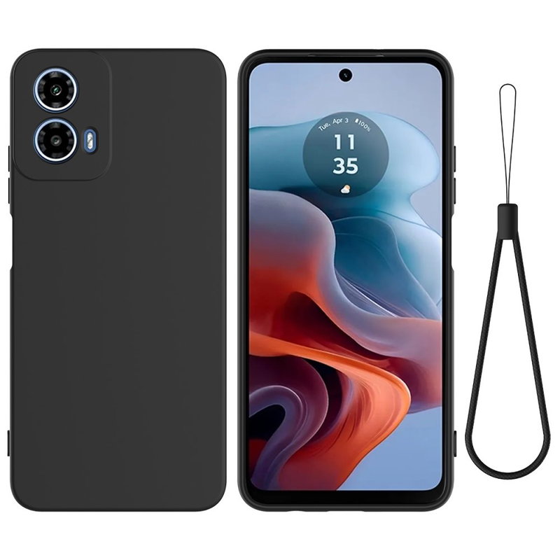 Motorola Moto G34 Soft Matte Silikone Cover-Sort