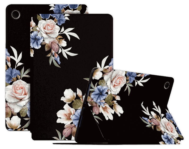 Blomster Læder Flip Cover til Samsung Galaxy Tab A8