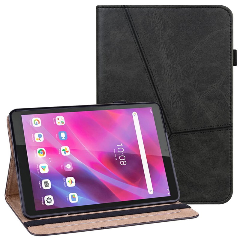 Rustikt Læder Flipcover til Lenovo Tab M8 Gen 4, med Stand og Lommer til Kort