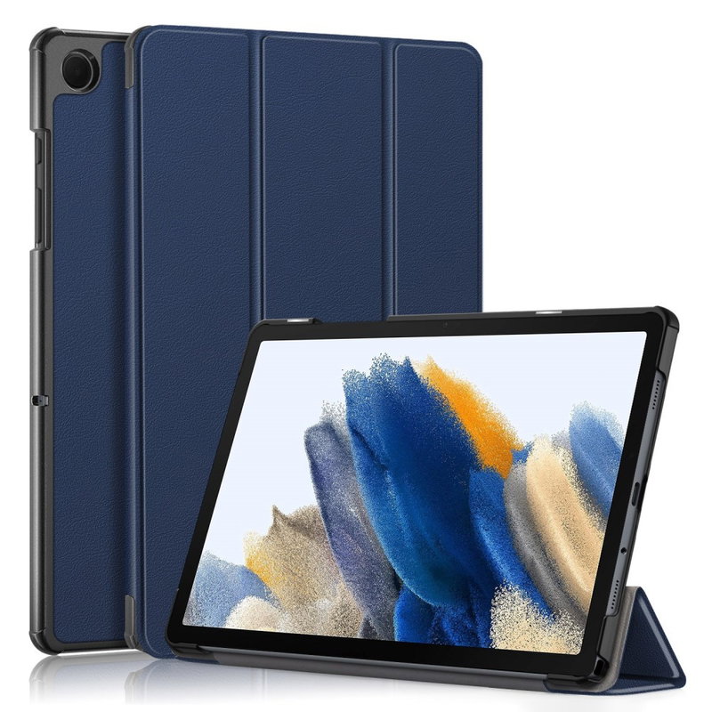 Trifold Læder Flip Cover til Samsung Galaxy Tab A9 Plus-Mørkeblå