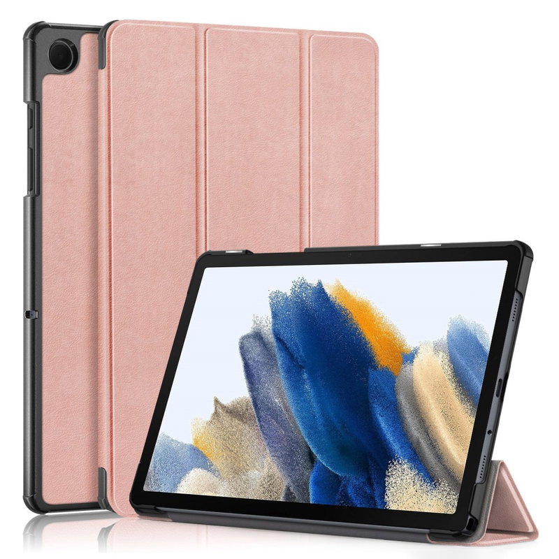 Trifold Læder Flip Cover til Samsung Galaxy Tab A9 Plus-RosaGuld