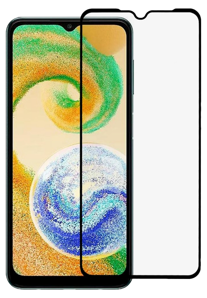 Samsung Galaxy A04S 4G Beskyttelsesglas med Kant / Skærmbeskyttelse