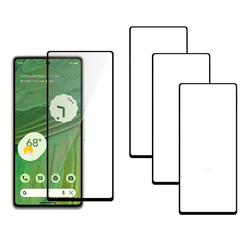 3 Stk Beskyttelsesglas / Skærmbeskyttelse / 3D Glas til Google Pixel 7a