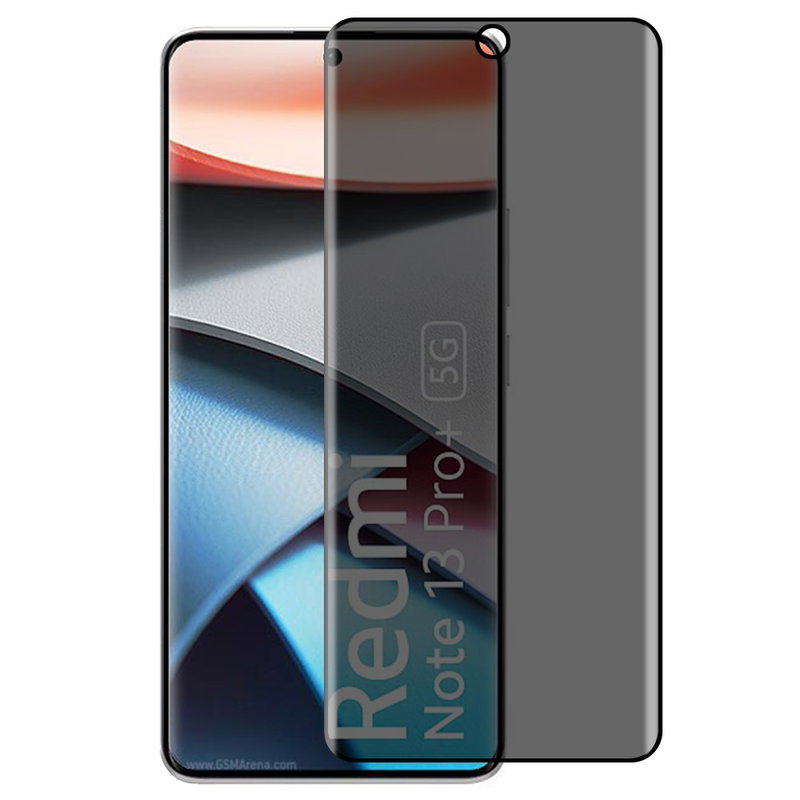 Xiaomi Redmi Note 13 Pro Plus 5G Privacy Beskyttelsesglas / Tonet Skærmbeskyttelse