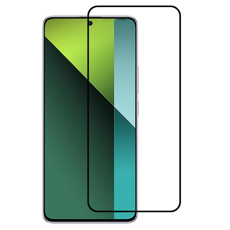 Xiaomi Redmi Note 13 / 13 Pro 5G Hærdet Beskyttelsesglas / 3D Skærmbeskyttelse med Kant