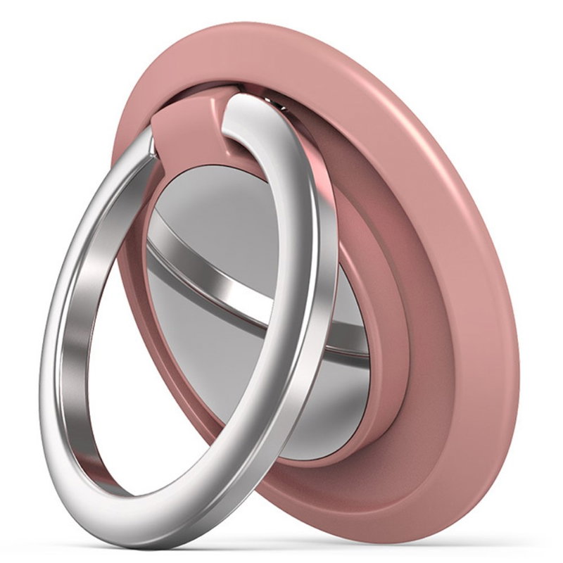 Foldbar Magnetisk Ringholder til Smartphone-Rosa