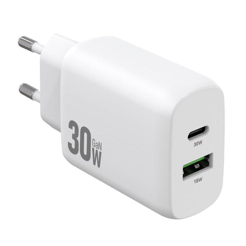 30W Hurtig Oplader til iPhone 11 Pro (USB-C & USB-A)