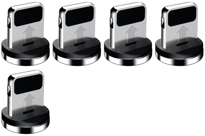 5x Magnetisk Lightning / iPhone Stik