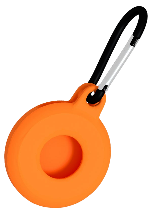 Silikone Cover m. Karabinhage til Apple AirTags-Orange