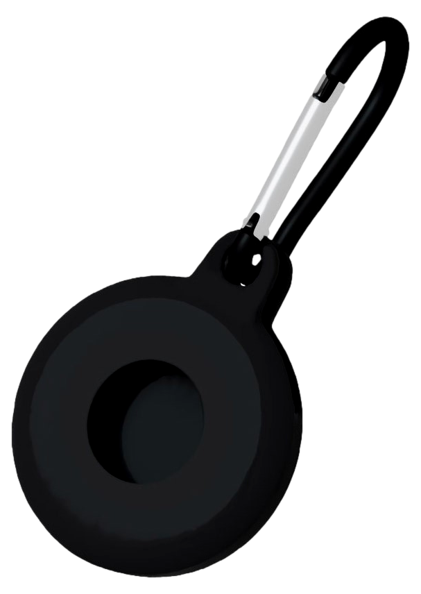 Silikone Cover m. Karabinhage til Apple AirTags-Sort