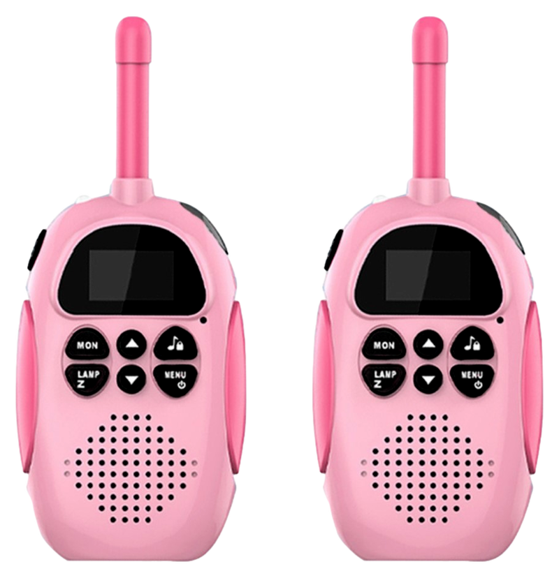 Børne Walkie Talkies m. Indbygget Batteri -Lyserød