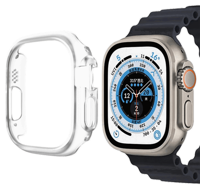 Transparent Hard Case Cover til Apple Watch Ultra / Ultra 2 / Ultra 3
