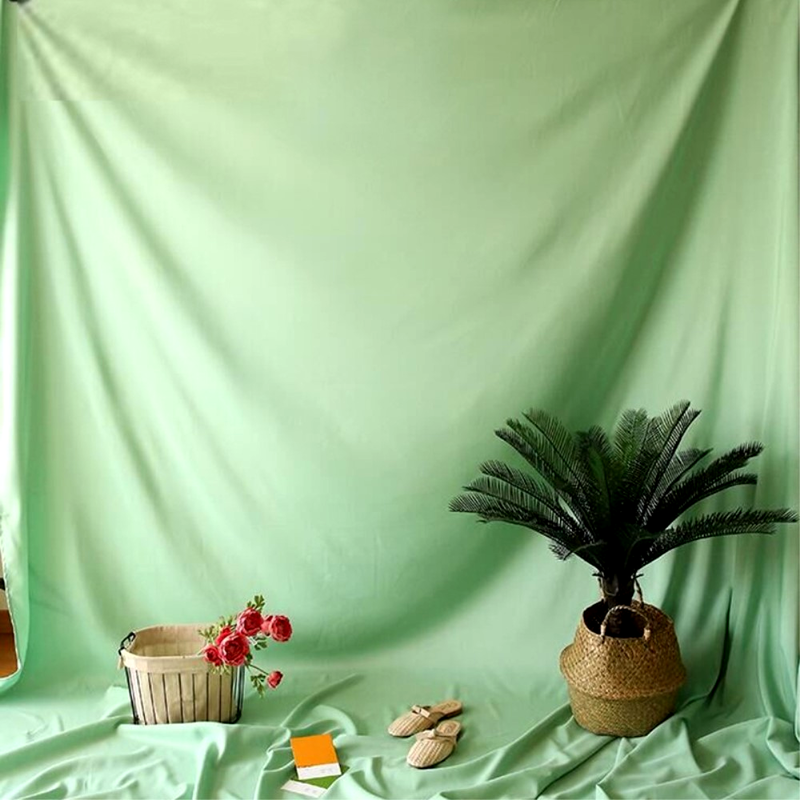 Foto Baggrund i Stof 300 x 300 cm-Lysegrøn