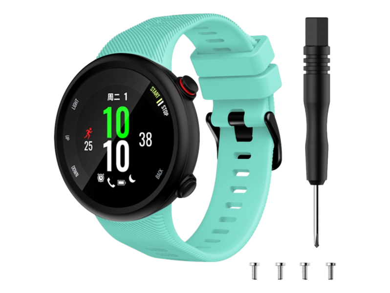 Silicone rem til Garmin Forerunner 45 Plus-Turkis