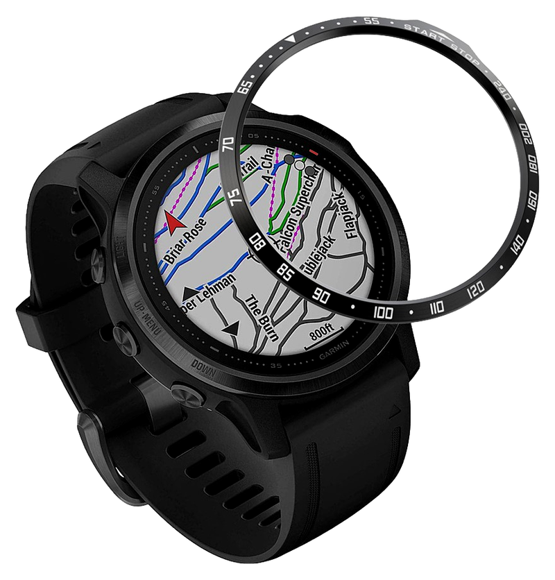 Rustfrit Stål Cover til Urkrans til Garmin Fenix 6S / 6S Pro