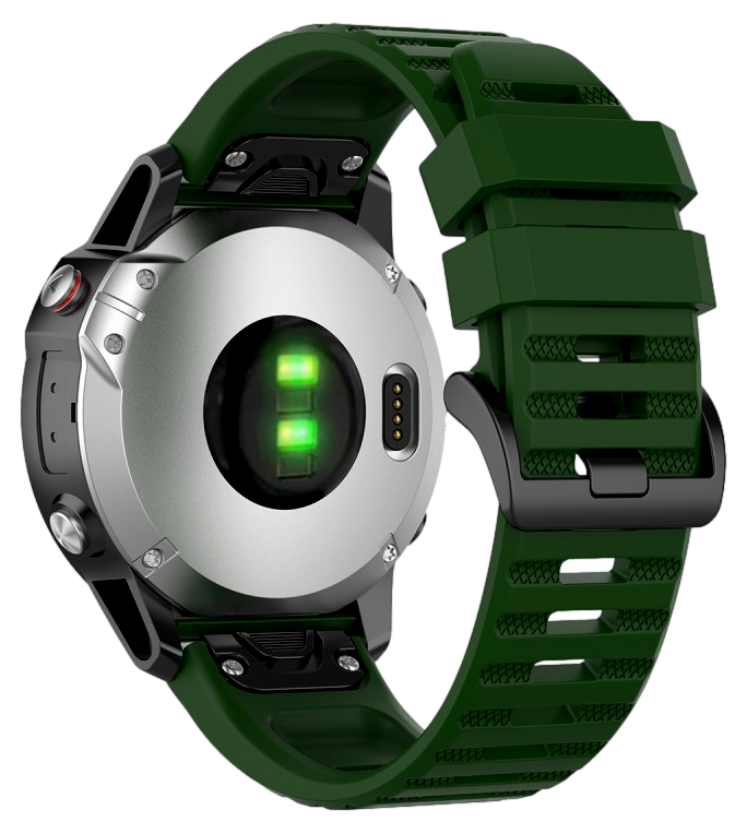 Silikone Sports Rem til Garmin Fenix 8 / E / Tactix 8 - 47mm-Mørkegrøn