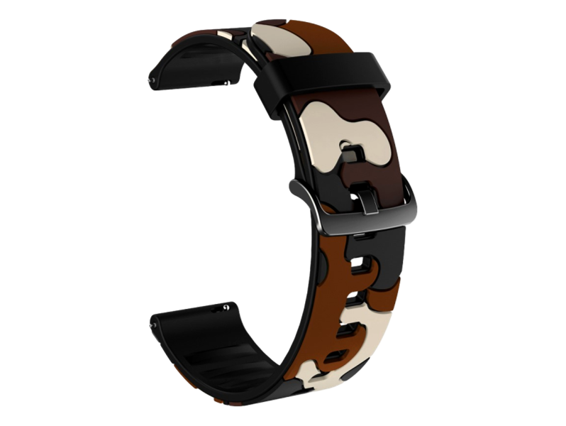 Camouflage Rem til Garmin Forerunner 55 / 165 - Mørkegrøn