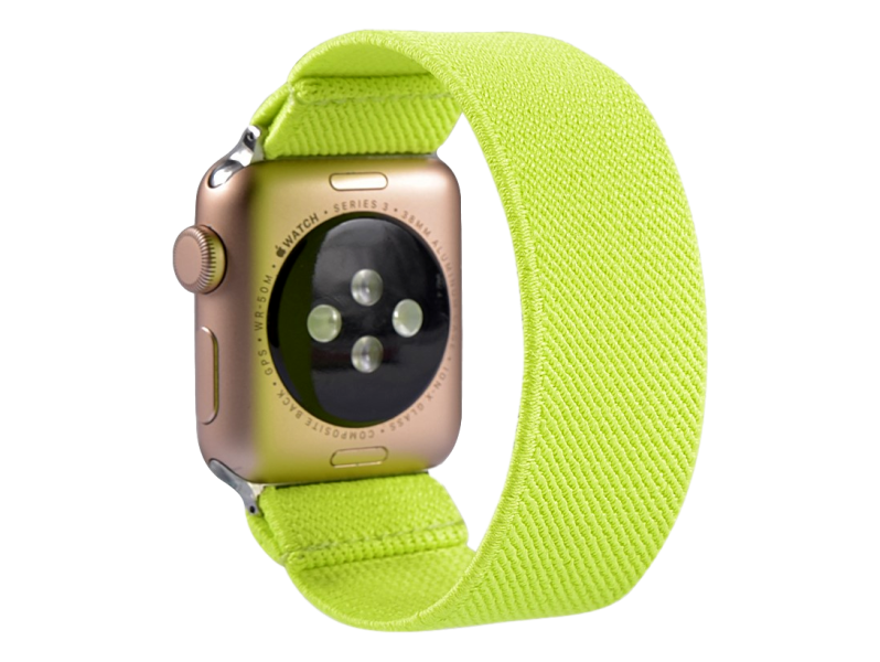 Strækbar Nylon rem til Apple Watch 7 - 41mm - Grøn