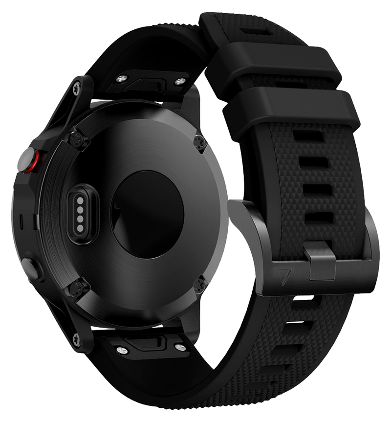 Adley Silikone Rem til Garmin Forerunner 955 / 955 Solar - Sort