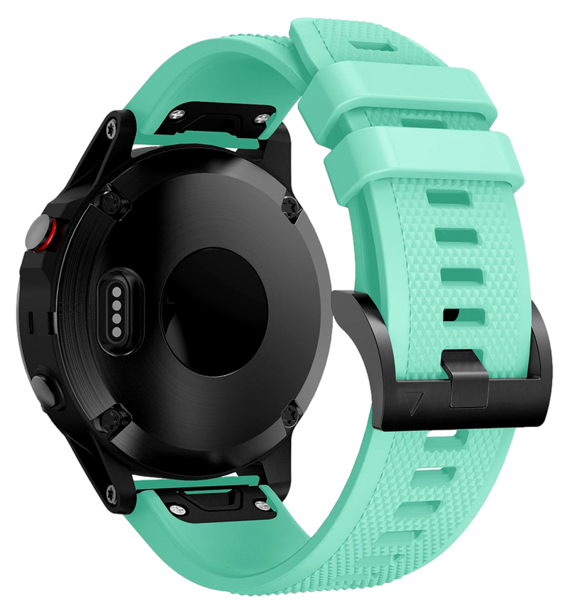 Adley Silikone Rem til Garmin Descent G1 / G2 / Quatix 7 / 7 Pro - Turkis