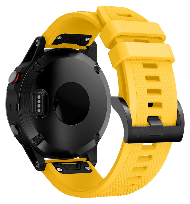 Adley Silikone Rem til Garmin Descent G1 / G2 / Quatix 7 / 7 Pro - Gul