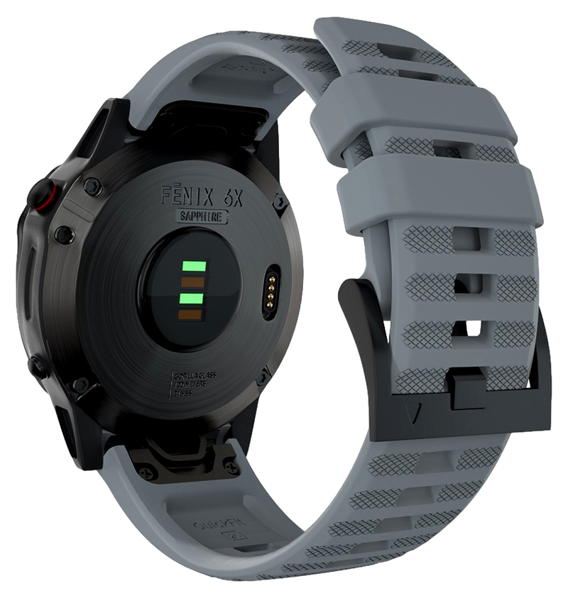 Sports Silikone Rem til Garmin Tactix Bravo / Charlie / 7 Pro - Grå