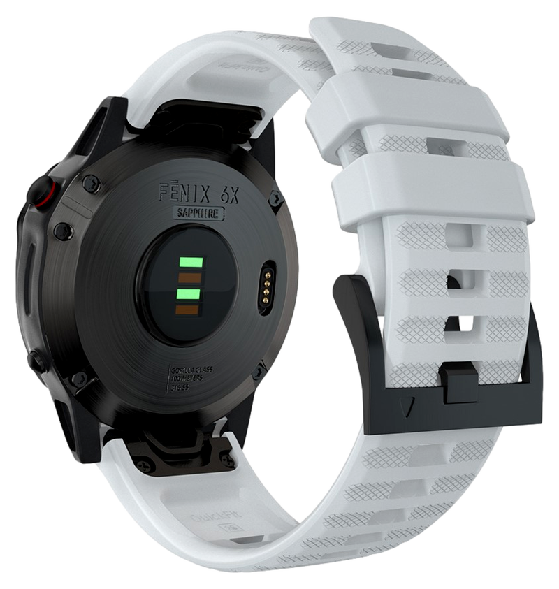 Sports Silikone Rem til Garmin Fenix 7X / 7X Pro / 7X Solar - Hvid
