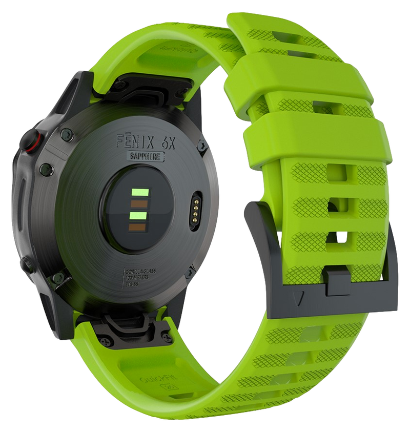 Sports Silikone Rem til Garmin Quatix 3 / 6X / 7X - Grøn