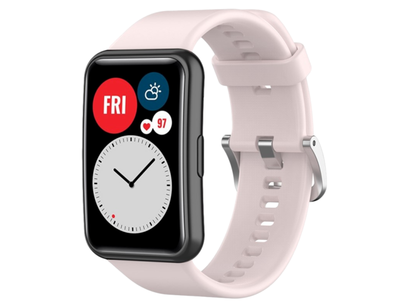 Silikone rem til Huawei Watch Fit / Fit Elegant-Lyserød