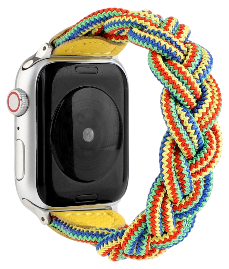 Flettet Rem til Apple Watch 6 - 40mm - Regnbue
