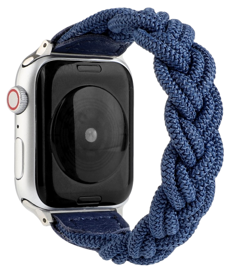 Flettet Rem til Apple Watch 7 - 45mm - Mørkeblå