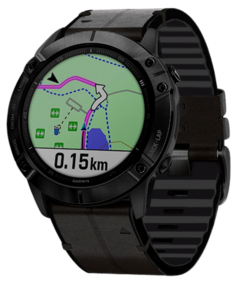 Læder rem til Garmin Fenix 8 / E / Tactix 8 - 51mm-Sort