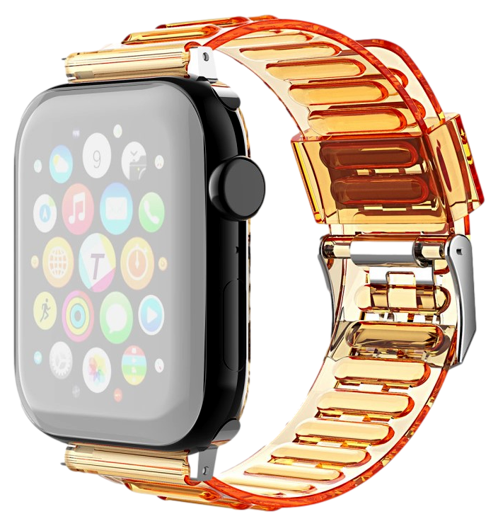 Manino Silikone Rem til Apple Watch SE (2022/2023) 44mm - Orange