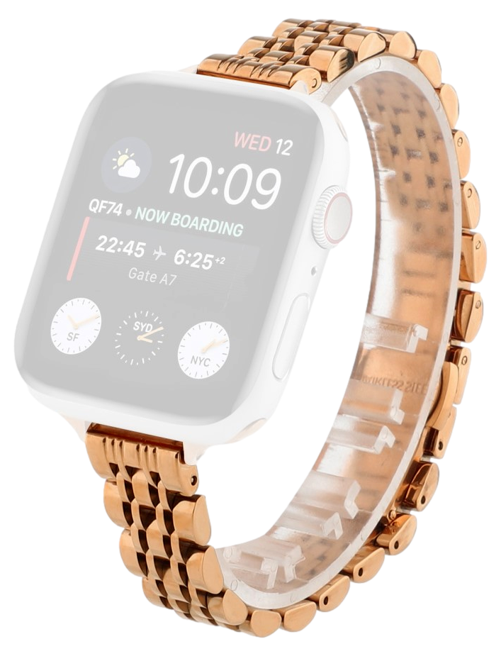 Flora Stål Rem til Apple Watch 3 - 38mm - RosaGuld