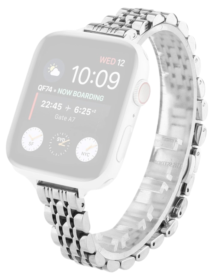 Flora Stål Rem til Apple Watch 1 - 42mm - Sølv