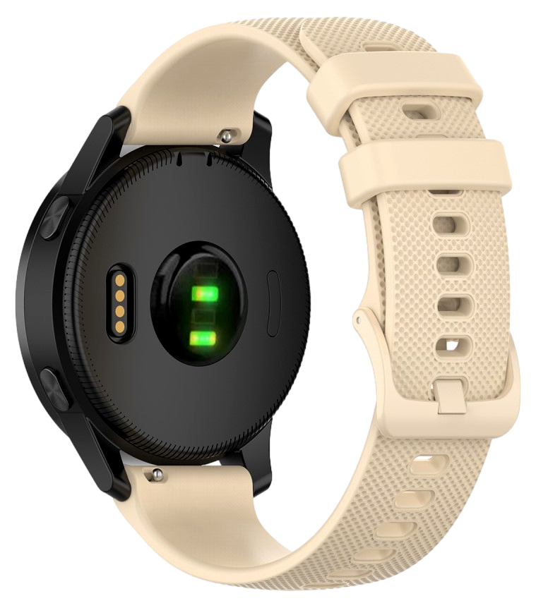 Inez Silikone rem til Huawei Watch GT 4 / 5 46 mm - Beige